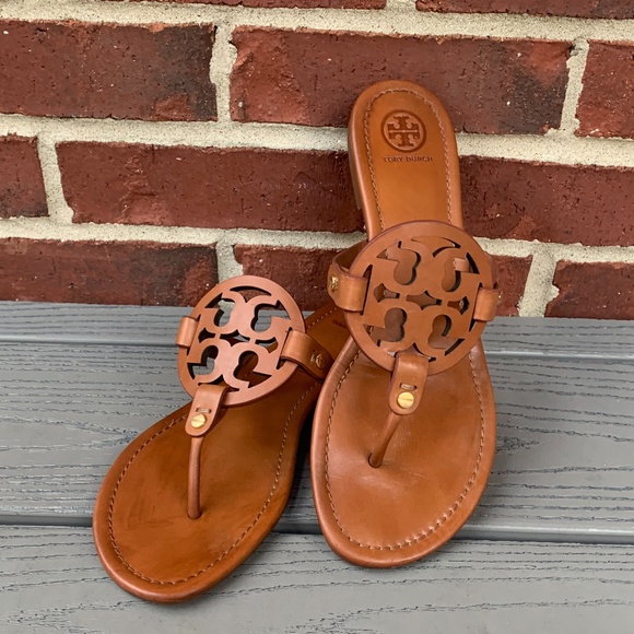 tory burch miller sandals vintage vachetta